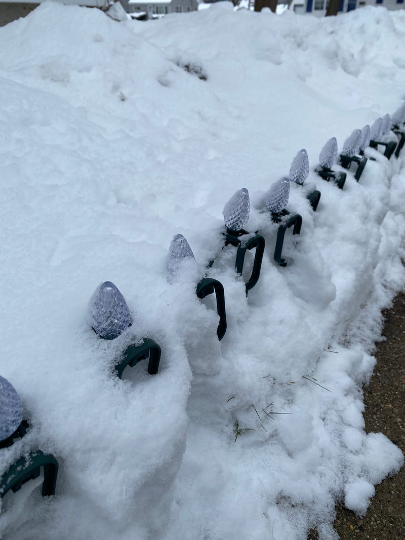 lights in snow