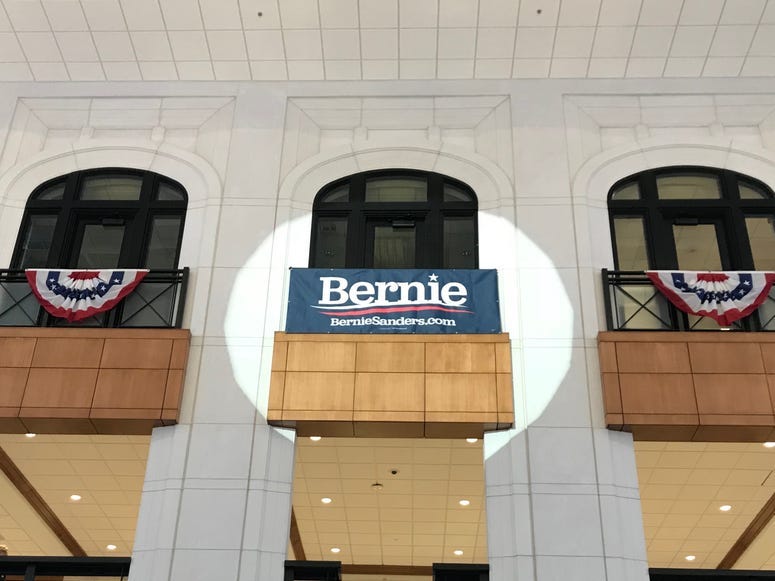 Sign at Sanders Rally