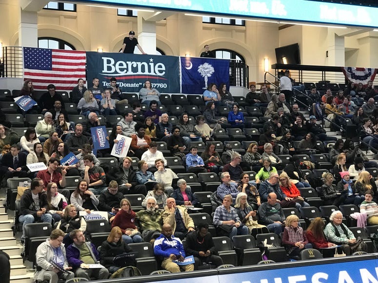 Crowd at Bernie Rally