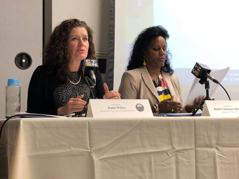 Department of Energy and Environmental Protection Commissioner Katie Dykes and Department of Public Health Commissioner Renee Coleman-Mitchell.