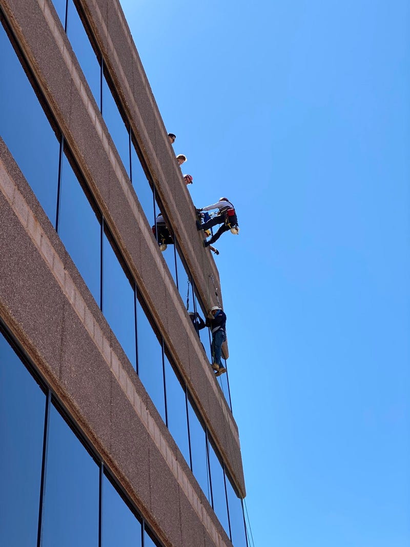 LV Fire rescues a window washer on 8-9-20