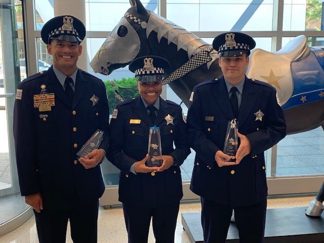 Three Chicago Police Officers are being honored for saving the life of an 8-year-old boy.