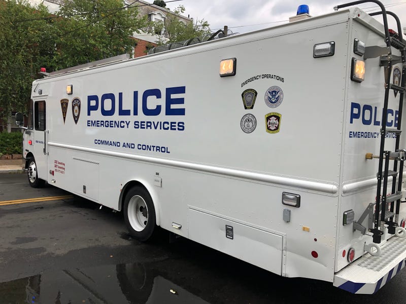 New Haven Police van