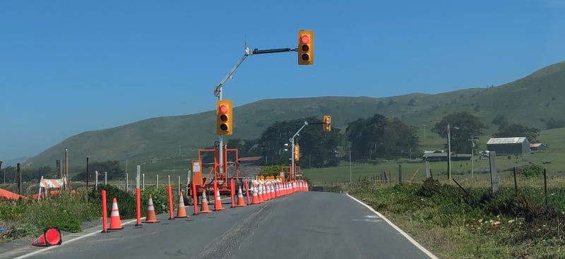 Caltrans has begun working on a section of Highway 1 near Bodega Bay that has been crumbling. 
