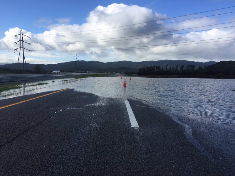 Flooding on Highway 37