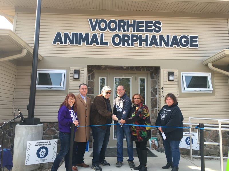 The ribbon-cutting ceremony at Voorhees Animal Orphanage's new headquarters