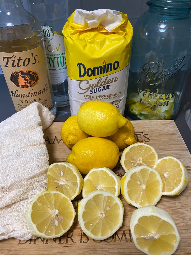 Limoncello Ingredients 