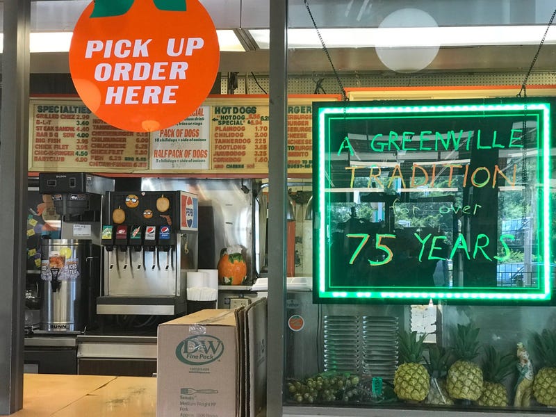 Signs Inside Tanner's Big Orange - Emily Gill
