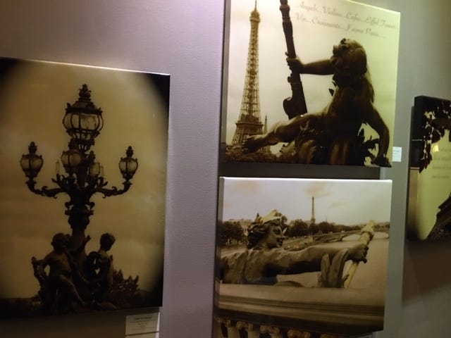 "French kiss, a love letter to Paris" is a photography exhibit at the Sofitel Hotel at 17th and Samson streets in Center City.  