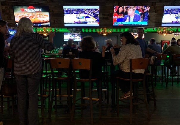 Inside Swamp Room TVs