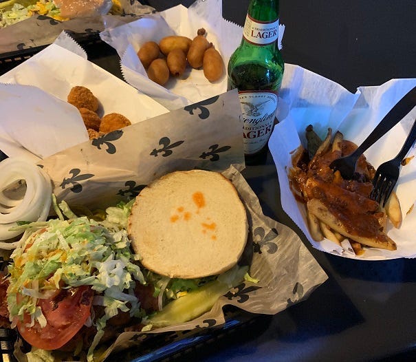 Food at Swamp Room