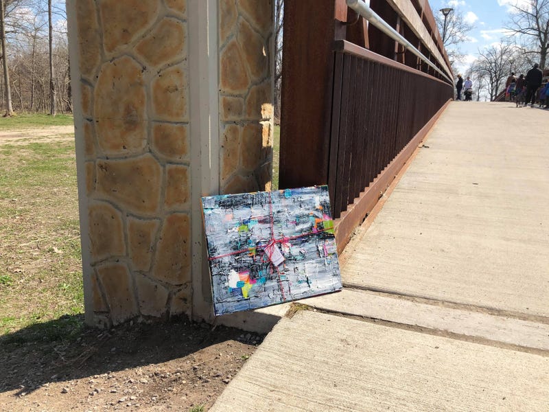 Artist leaves art around Dodge Park