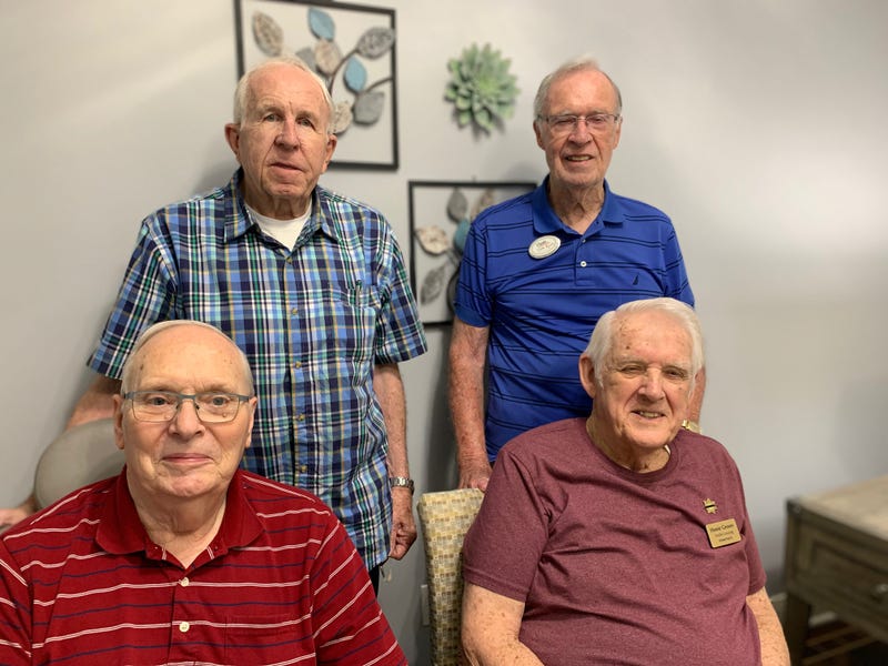 Back row: Martin Monahan and Tom Ryan; Front row: Gary Thelen and Howie Groves
