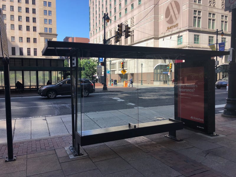 No smoking now at bus shelters in Philadelphia.