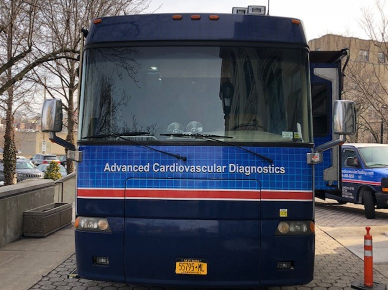 Dr. Perry Frankel's cardiology bus