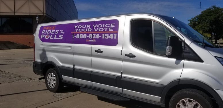 New Georgia Project is providing rides to the polls in Atlanta, Augusta, Albany, Savannah, and Macon