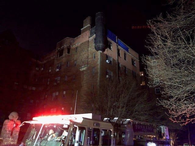 Fire in Yonkers apartment building