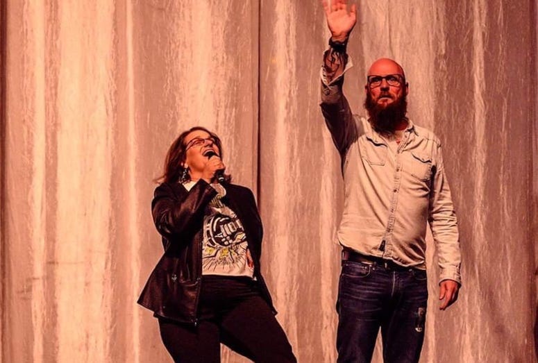 Cathy and RC at Alice in Chains