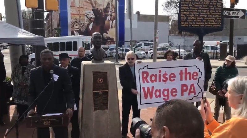 State Senate Democrats lead a call to action on poverty.