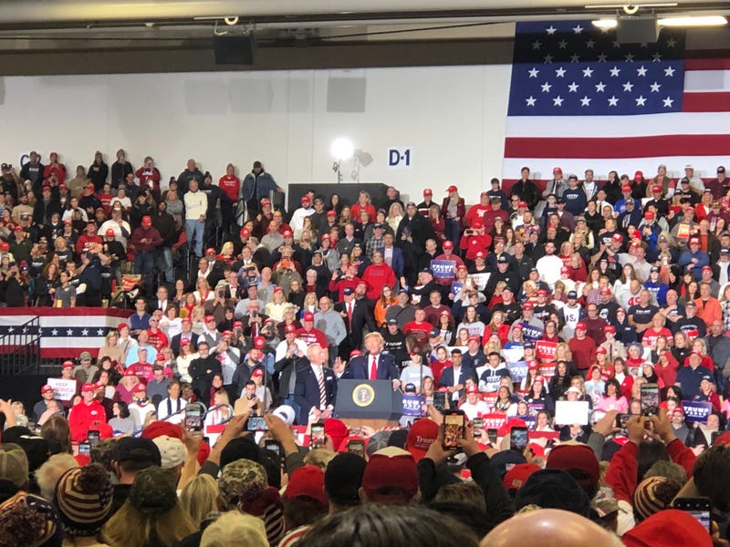 President Trump at a Wildwood rally.