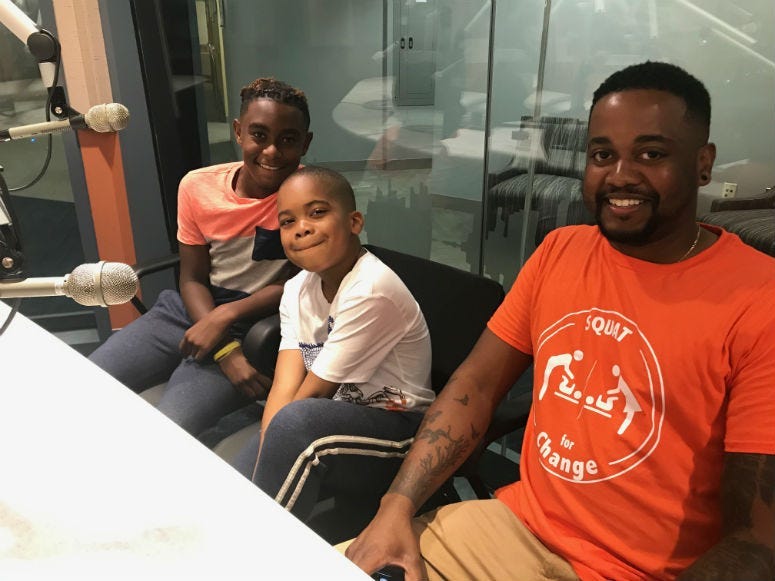 A Philadelphia native who founded a movement to get more changing tables in men's rooms now has big names behind him.
