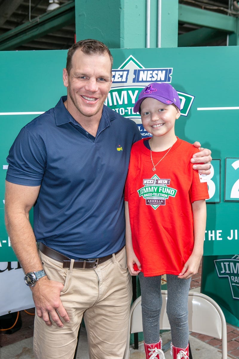 Marlin Welcome, 9, acute lymphoblastic leukemia with Shawn Thornton.