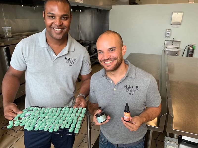 Kameron Norwood and Dave DiCosola, founders of Half Day CBD