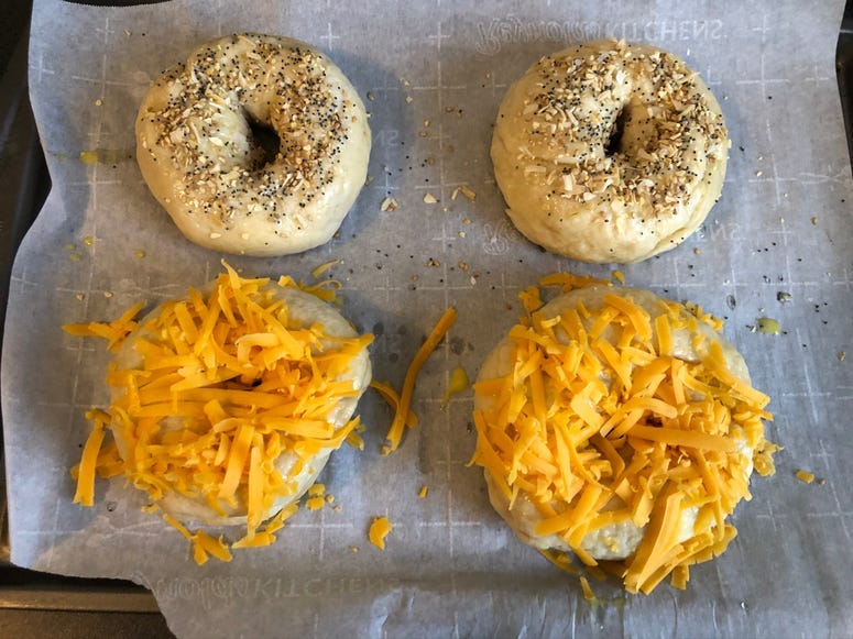 bagel topped