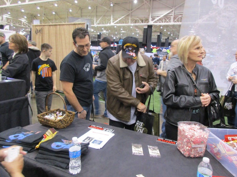 Paula Balish at Progressive International Motorcycle Show