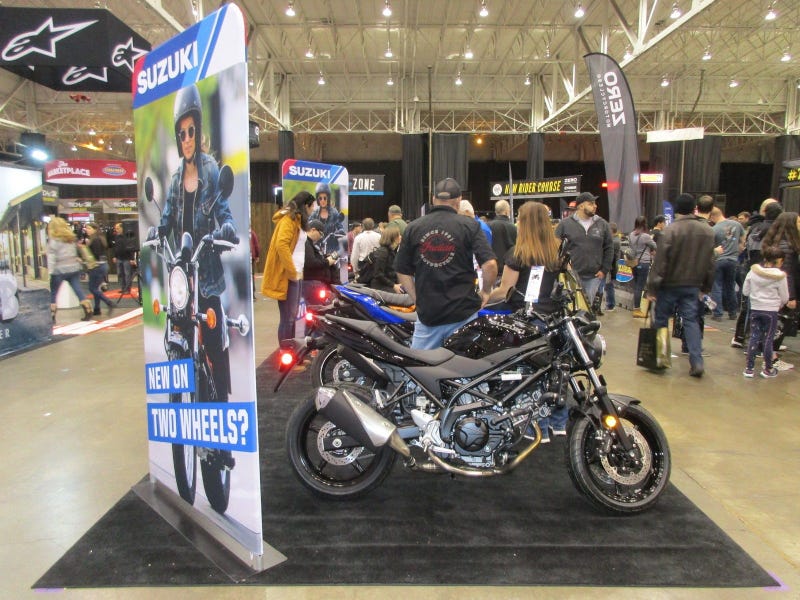 Paula Balish at Progressive International Motorcycle Show