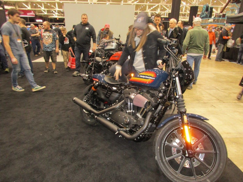 Paula Balish at Progressive International Motorcycle Show