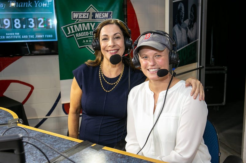 Allie Young, 36, breast cancer, with Dr. Hal Burnstein.