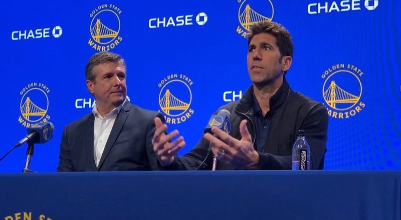 Warriors president Rick Welts, GM Bob Myers