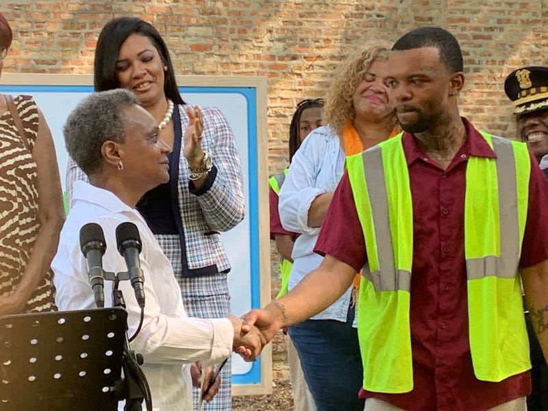 The City of Chicago is spearheading a new program that could bring beauty to dozens of vacant lots and peace to some young men who have been touched by gun violence.