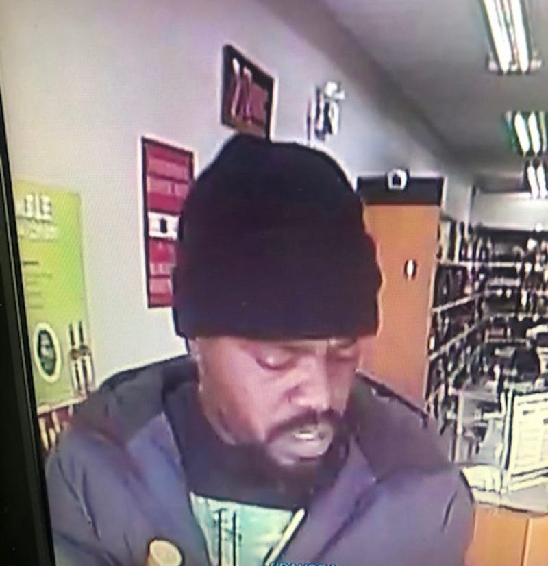 Henrico Police looking for a suspect in the larceny of alcohol from an ABC Store on Glenside (Photo Credit: Henrico Police)