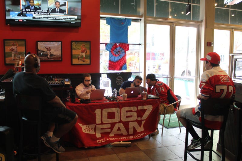 The 106.7 The Fan Street Team joins Grant & Danny as they broadcast live at The Greene Turtle during Game 1 of the Capitals vs. Lighting.