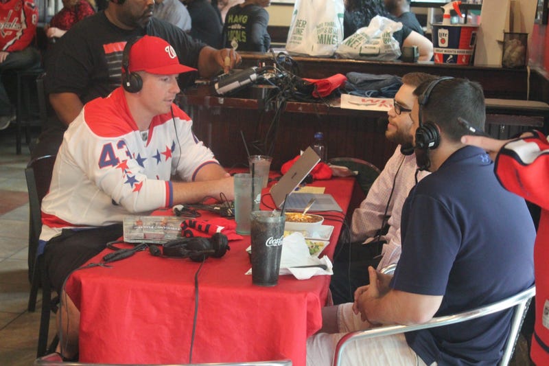 The 106.7 The Fan Street Team joins Grant & Danny as they broadcast live at The Greene Turtle during Game 1 of the Capitals vs. Lighting.
