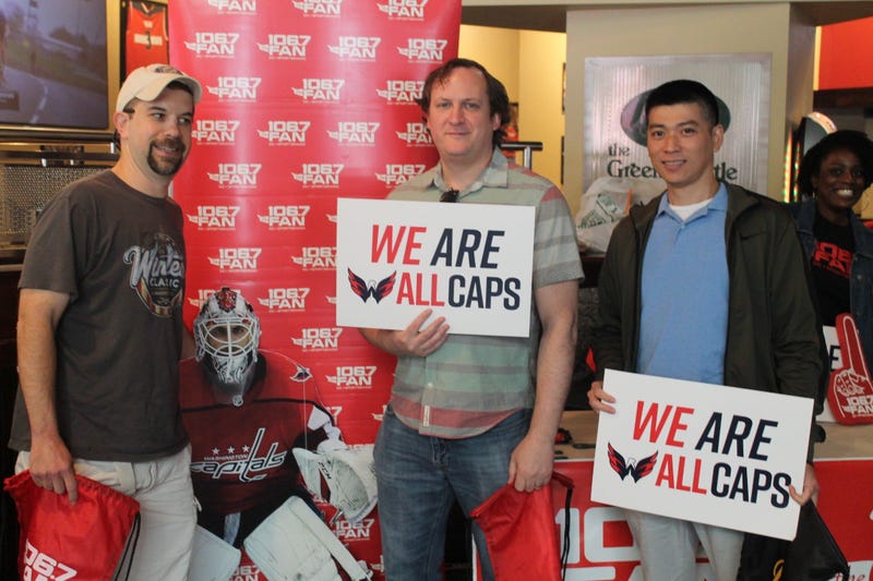 The 106.7 The Fan Street Team joins Grant & Danny as they broadcast live at The Greene Turtle during Game 1 of the Capitals vs. Lighting.