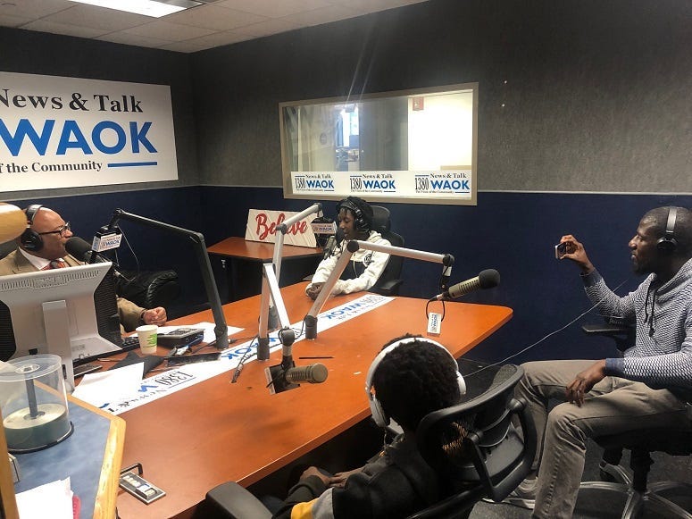 DB speaking with Local Atl Residence 