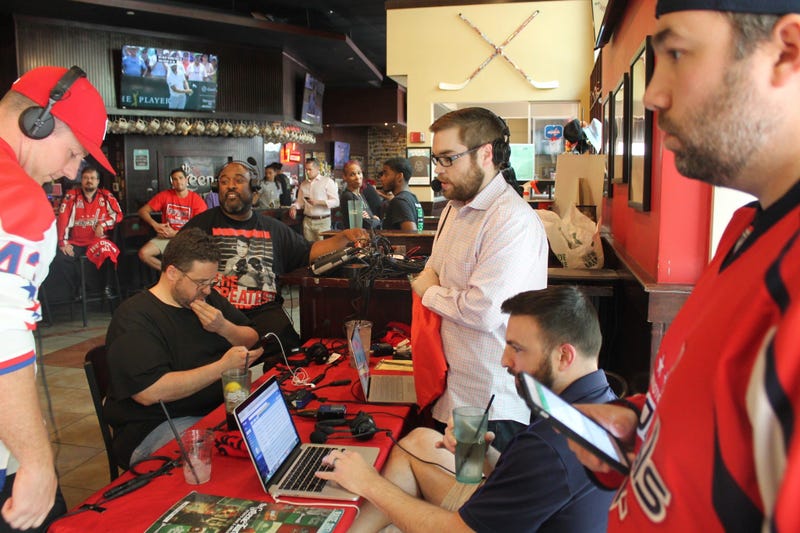 The 106.7 The Fan Street Team joins Grant & Danny as they broadcast live at The Greene Turtle during Game 1 of the Capitals vs. Lighting.