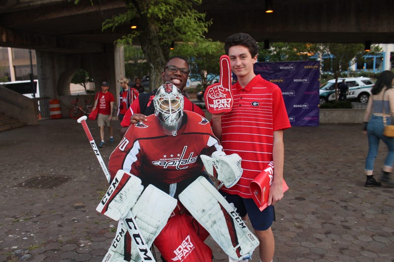 106.7 the Fan joins Capitals fans at Gateway Park to watch as the Caps take on the Lightning.