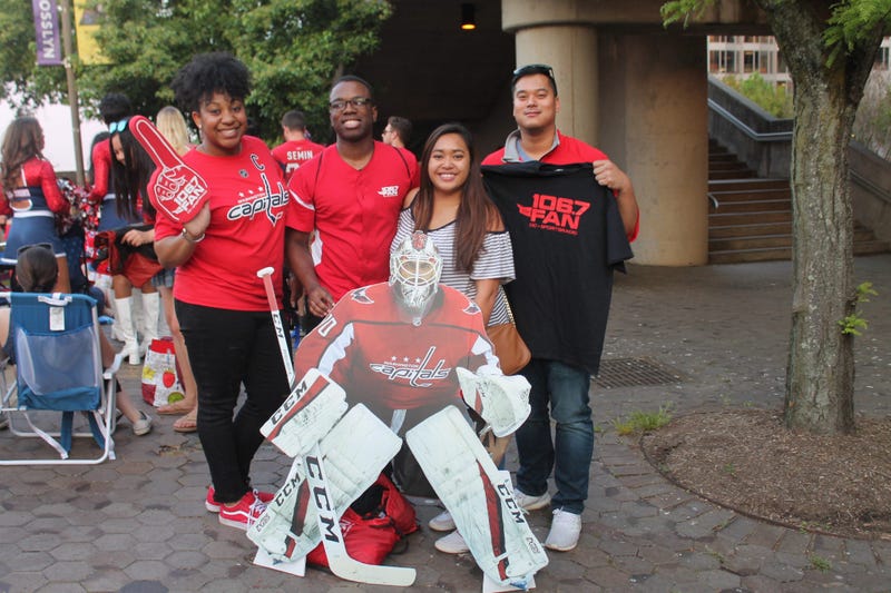 106.7 the Fan joins Capitals fans at Gateway Park to watch as the Caps take on the Lightning.