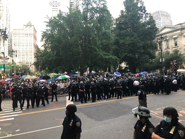 Protesters City Hall