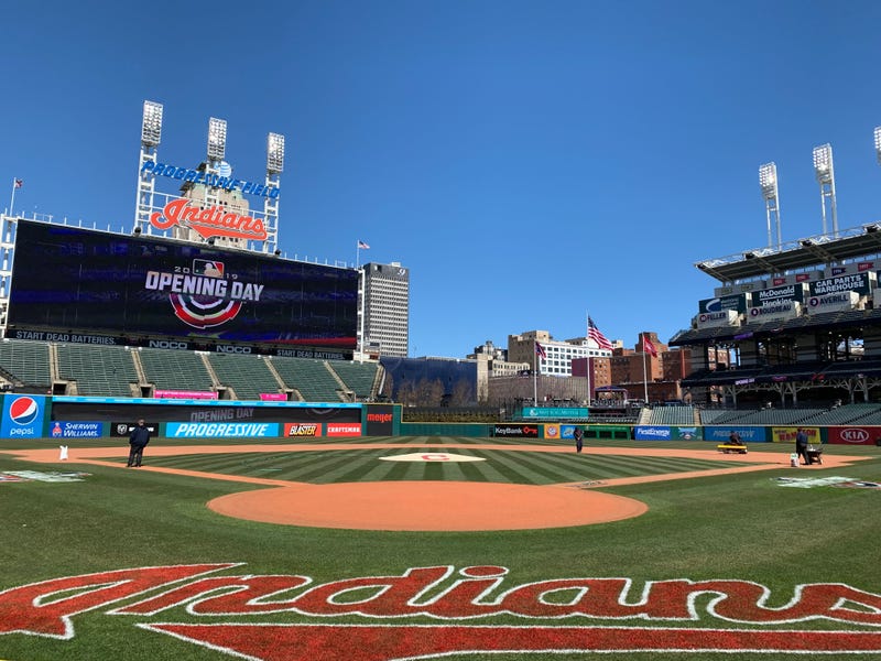 Progressive Field prior to home opener
