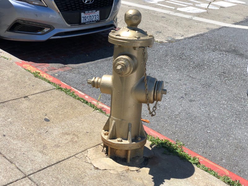 The fire hydrant, known as "The Little Giant," in the Mission is one of three in San Francisco that will have plaques installed to commemorate their usefulness in stopping the 1906 fire in San Francisco. 