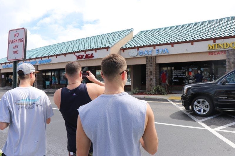 Orchids of Asia Spa, Jupiter, Florida where New England Patriots owner Robert Kraft allegedly solicited prostitution. 