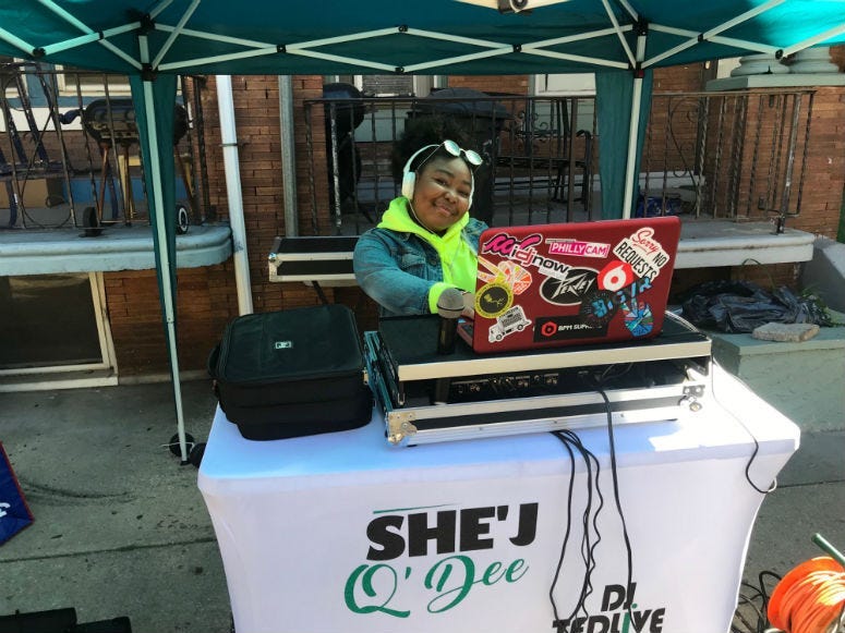 Young Philadelphia DJ Q'Dee.