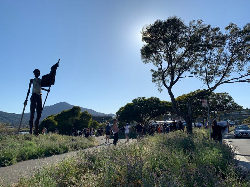 A statue named for Sir Francis Drake in Marin County.