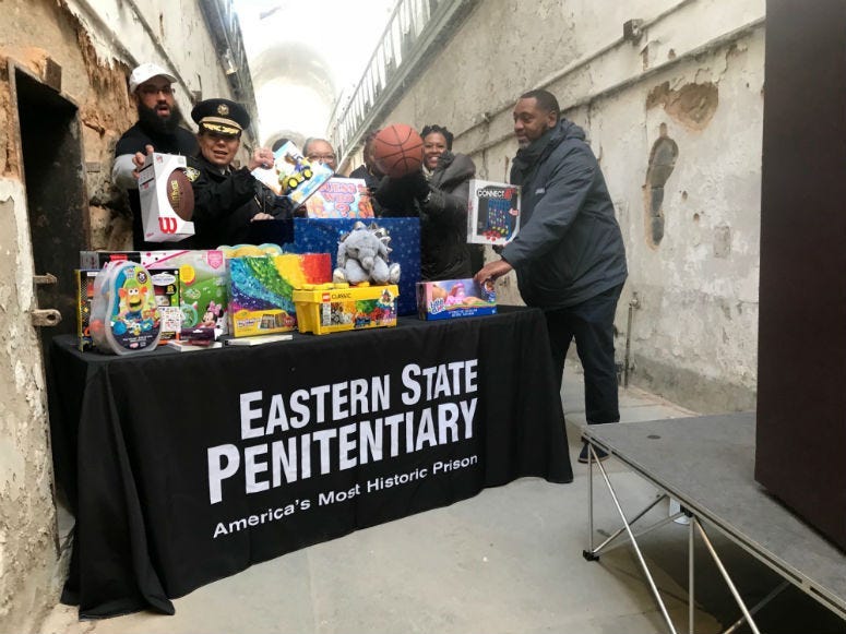 Eastern State Penitentiary is holding it's annual toy drive.