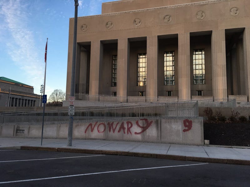 soldiers memorial vandalized 